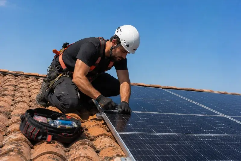 Maintenance et monitoring de panneaux solaires à la Garde-Adhémar