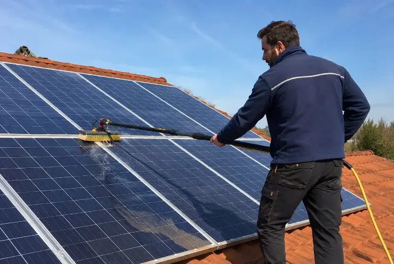 Nettoyage et entretien de panneaux solaires à la Garde-Adhémar